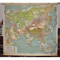 Asia: Philips' Comparative Series of Large School Maps (Large Pull Down Map)